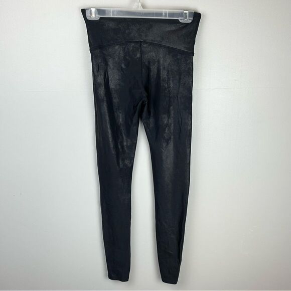 SPANX Faux Leather Leggings Black L - Picture 5 of 8